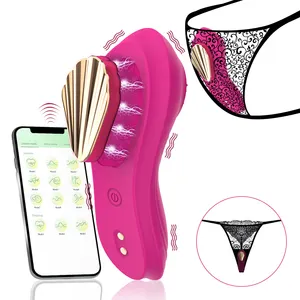 Fernbedienung Vibrator Sexspielzeug für Erwachsene, G-Punkt APP Vibratoren Clit Mini Panty Vibrator Magnetischer tragbarer Dildo für Frauen