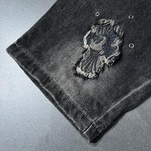 F076/Conjunto de Ropa de Algodón con Diseño de Marca Moderna para Mujer, Jeans de Otoño, Nuevo Estilo, Patrón Sólido, Atuendo Elegante para Moda Urbana - Product Image 4