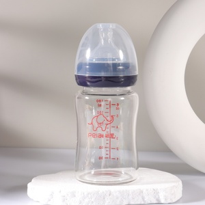 Ensemble de biberons <span class=keywords><strong>anti</strong></span>-<span class=keywords><strong>colique</strong></span>, biberons en verre de qualité supérieure avec système de ventilation pour nouveau-nés, stockage idéal du lait de bébé et du lait maternel - Product Image 4