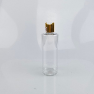 Flacon de lotion en plastique blanc et noir de 100 ml, 150 ml, 200 ml, 250 ml, 300 ml avec bouchon à disque doré, flacon vide pour cosmétiques, huiles essentielles, shampooing - Product Image 4