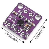 Módulo amplificador de audio MAX98357 I2S 1.8/3.2W, placa amplificadora de potencia clase D sin filtro de CC 2.5-5.5V para ESP32 Raspberry Pi