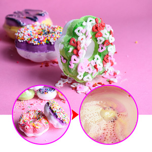 Juego de regalo de bombas de baño de etiqueta privada personalizado todo tipo de comida pastel forma bombas de baño juego de regalo para niños - Product Image 5