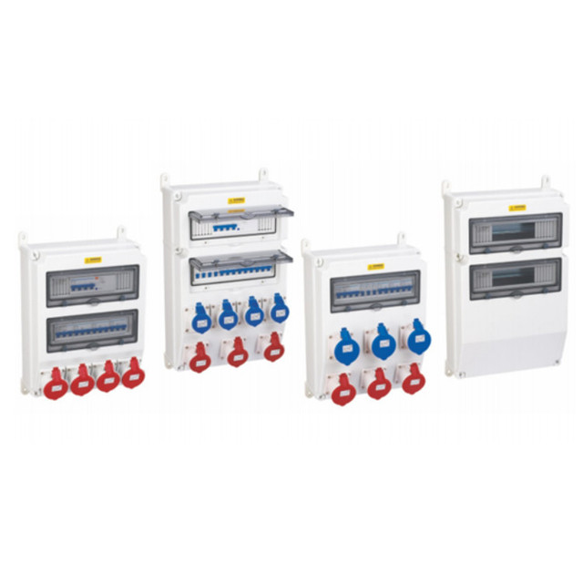OEM ABS Waterproof Industrial Multi Plug Sockets Combined Box Power Distribution Box
