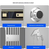 Porte de sécurité spécifique aux entreprises, certification GB, tout en acier, épaissie, antivol, anti-explosion, empreinte digitale/mot de passe