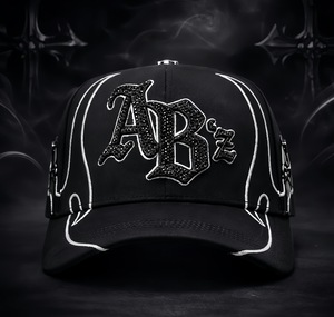 หมวกแก๊ปปักลายส่วนตัว OEM/ODM ผ้าหนังกลับทรง 5 แฉก แบบ Snapback รุ่น Sad <span class=keywords><strong>Boyz</strong></span> ของแท้ Gorras G5 Barbas Beard - Product Image 1