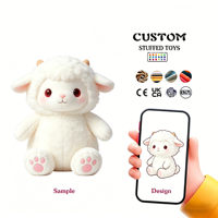 Peluche personnalisée en forme de crème glacée à la fraise rouge, fabriquée en tissu doux, rembourrée de coton PP, peluche de haute qualité personnalisée
