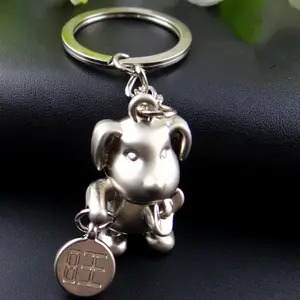 Cool Custom Dog Paw Collar 3D Plush Dog Keychain Bungo Stray Keychain Corgi Dog Car Key Ring Tag