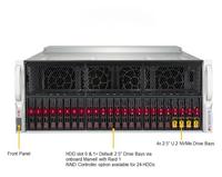 Servidor Supermicro A + 4124GS-TNR 4U Servidor Montado en Rack con procesadores duales AMD Epyc 8 GPU de doble ancho Nuevo