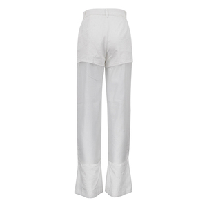 <span class=keywords><strong>Pantaloni</strong></span> da <span class=keywords><strong>donna</strong></span> a gamba dritta Patchwork Pantalon Femme <span class=keywords><strong>lunghi</strong></span> bianchi estate 2025 <span class=keywords><strong>pantaloni</strong></span> alla moda in cotone per <span class=keywords><strong>donna</strong></span> nuovi stili - Product Image 5