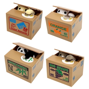 Hucha Electrónica Divertida de Gato Ladrón de Monedas, Caja de Ahorro Automática, <span class=keywords><strong>Huchas</strong></span> Robóticas de Panda Adorables, Regalo para Niños, ¡Venta Caliente! - Product Image 1