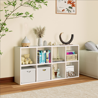 Organiseur de rangement en cubes, étagère ouverte modulaire pour bibliothèque et décoration intérieure