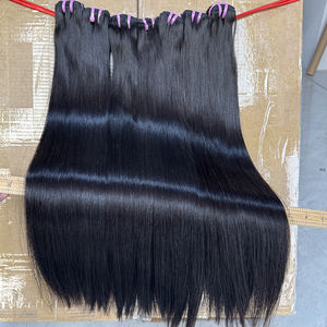 Extensions de cheveux humains vierges vietnamiens lisses et raides, cuticules alignées, couleur naturelle - Product Image 1