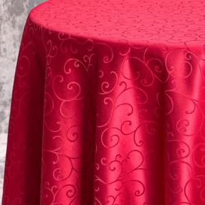 White Plain Polyester <b>Table</b> <b>Cloth</b> Simple Floral Design Durable Woven Technics for Home <b>Party</b> Decoration Available Different - Product Image 6