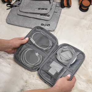 Bolsa organizadora de tecnología, duradera, azul, para almacenamiento de dispositivos electrónicos, mantiene los cables y accesorios tecnológicos desenredados y organizados - Product Image 4