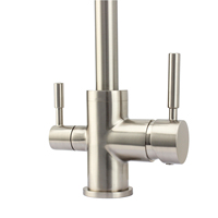Robinet de cuisine à 3 voies Solid Bass Robinet d'eau chaude froide et purificateur pour système d'osmose inverse Sans métal