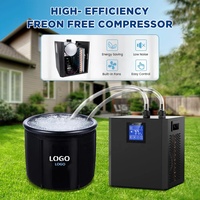 Refroidisseur d'eau 1/3hp télécommande 220/110v 50Hz refroidisseur d'eau équipement de refroidissement baignoire plongeante froide avec refroidisseur bain de glace à vendre