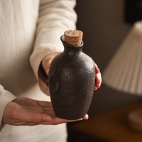 Mini bouteille de liqueur en céramique japonaise, mini pot à saké en porcelaine pour dégustation de liqueur