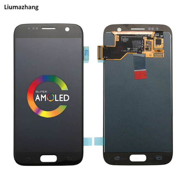 Original AMOLED Touch Digital Instrument Replacement OLED 5.1-Inch Digitizer Assembly for for S7 G9300 G930U G930F