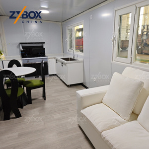 Casa Contenedor Expandible <span class=keywords><strong>de</strong></span> 20 pies con Terraza Extendida, Villa Modular Prefabricada para <span class=keywords><strong>Jardín</strong></span>, 2 Dormitorios, Refugio en el <span class=keywords><strong>Jardín</strong></span> - Product Image 4