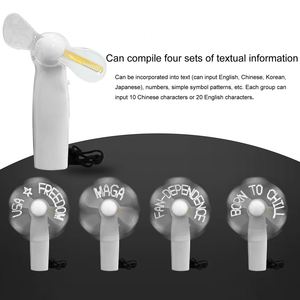Party Items Portable Mini Programmable Custom Message LED Fans Display Logo Wedding Concert Handheld Light-<b>up</b> Advertising Fan - Product Image 5