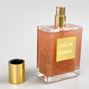 MLM Long Lasting Liquid <b>Body</b> <b>Glitter</b> Shimmer Oil Duochrome <b>Spray</b> Custom Logo Bottle Bronze Dry - Product Image 1
