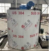 HAIYUE Machine à glace industrielle en flocons de 10 tonnes Évaporateur Tambour de machine à glace en flocons de nouvelle technologie avec prix d'usine