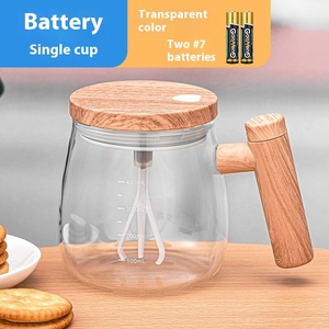 Thiết kế hiện đại phổ biến cao-Tìm kiếm hoàn toàn tự động Maple màu Glass Coffee cup nóng nhiệt bữa ăn <span class=keywords><strong>s</strong></span>áng trộn Cup cho các bên - Product Image 5