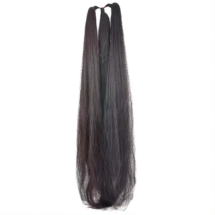 Venda quente 100% Virgin Remy Extensão de cabelo trança ondulado Pacotes não processados Extensões de cabelo da Índia Exportação