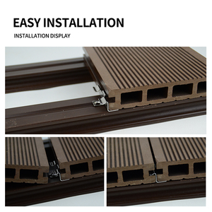 Outdoor Waterproof 3D Embossed Woodgrain WPC Floor Anti UV Anti Slip Surface WPC Terrace <strong>Decking</strong> - Product Image 6