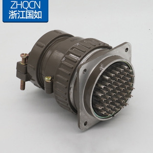 P60K4Q P60J4A 47 Core <b>Circular</b> Connector Female Socket Receptacle Bakelite Shell Copper Contact - Product Image 2