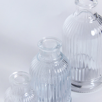 Bouteilles vides de diffuseur de roseau de parfum en verre clair de luxe 100ml 200 ml parfum d'arôme désodorisant parfum de maison bouteille en verre
