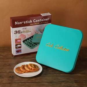 Latas de metal reciclables al por mayor, latas de galletas personalizables con relieve - Product Image 5