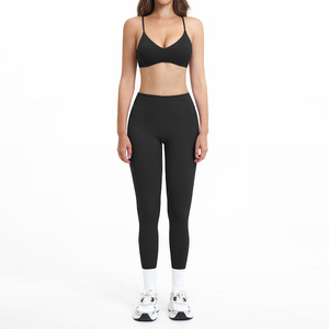 Ensemble de sport 2 pièces pour femme : Soutien-gorge de sport Y-strap et Legging, idéal pour le fitness et le yoga, anti-transpiration - Product Image 3