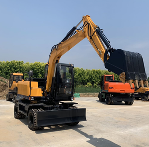 Excavadora de Ruedas Nueva HAIJU 4WD HJW75, Peso 7 Toneladas, Potencia Nominal 62.5kw, Gran Fuerza de Excavación, Duradera, Adecuada para Trabajos de Construcción - Product Image 2