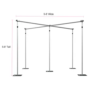 New Product Promotion Stretchable Aluminum Alloy Wedding Stand Party Decoration Arch Backdrop