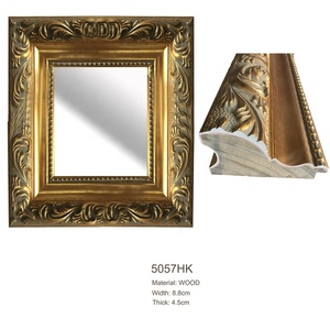 Marcos <span class=keywords><strong>para</strong></span> Cuadros, Marcos <span class=keywords><strong>para</strong></span> Pinturas al Óleo, Espejos, Decoración de Hoteles, Marcos de Pared, Venta al por Mayor, Estilo Barroco Clásico, Madera, Fábrica, Dorado - Product Image 1