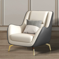 Fauteuil compact et confortable à une place, imprimé tigre, pour salon, balcon, usage de loisirs, design de luxe léger