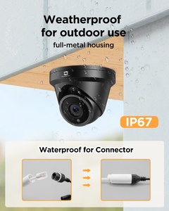 <span class=keywords><strong>Système</strong></span> de caméra domestique GWSECU 8CH PoE 4K 8MP intérieur/extérieur avec vision nocturne, capteur CMOS grand angle, prise en charge du NVR, visualisation à distance via l'application P2P - Product Image 3