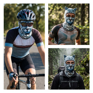 3D Animal Print Facekini Mask Unisex Breathable Quick Dry Cycling Headgear All Seasons Outdoor Sunshade - Product Image 3