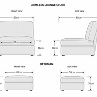 Canapé modulaire Cloud une place, assise profonde, housse amovible en tissu, mobilier d'angle pour appartement et salon