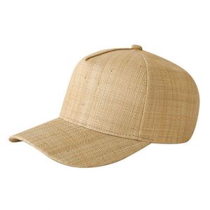 Casquette de baseball unisexe respirante et imperméable en raphia naturel, style sportif urbain, collection printemps-été, offre spéciale - Product Image 1
