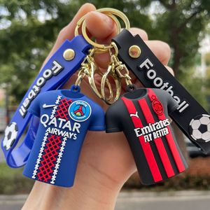 Porte-clés en plastique transfrontalier pour maillot de football, figurine de dessin animé, breloque de sac à dos, porte-clés de voiture, petit cadeau, vente en gros - Product Image 2