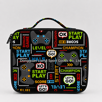 Sac à déjeuner portable en polyester avec logo personnalisé, boîte isotherme avec fermeture éclair pour enfants, école, bureau, pique-nique - Fournisseur