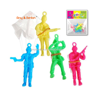 6 pièces - Cadeaux promotionnels - Soldat parachutiste miniature - Jouet pour enfants - Mini parachute