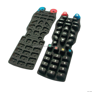 Op maat gemaakte geleidende 3x4 siliconen toetsenbord OEM ODM service voor industriële en medische apparaten - Product Image 5