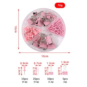 แฟ้มโลหะขนาดต่างๆ 55 ชิ้น<span class=keywords><strong>พ</strong></span>ร้อมหมุดกด อุปกรณ์สำนักงานน่ารักสำหรับโต๊ะทำงาน อุปกรณ์เสริมสำหรับโต๊ะทำงานที่ทนทาน - Product Image 6