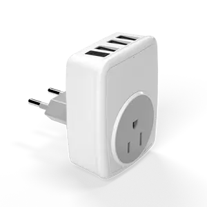 Fabriek Direct Euro Naar Us Stopcontact 3 Usb + Type C Snelle Lading Travel Adapter Plug