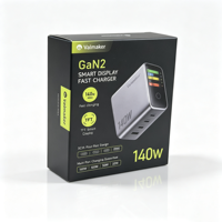 Boîte d'emballage en carton pliable et recyclable pour électronique personnalisée avec gaufrage et impression de logo sur mesure pour adaptateur de chargeur – Vente en gros