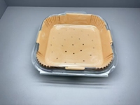 Plateau en papier silicone antiadhésif jetable pour friteuse à air