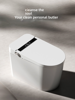 Toilette intelligente en céramique IPX4 avec siège chauffant automatique, fonctionnalités avancées, toilettes intelligentes pour salle de bain
